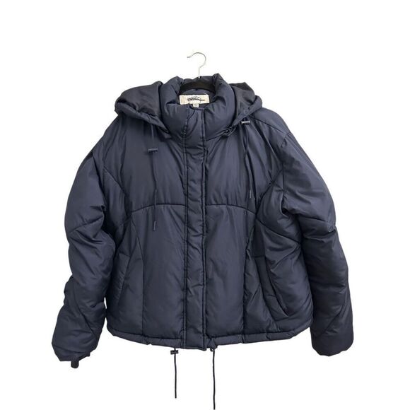 Sebby Puffer Jacket with detachable hood size L Navy - Picture 1 of 11